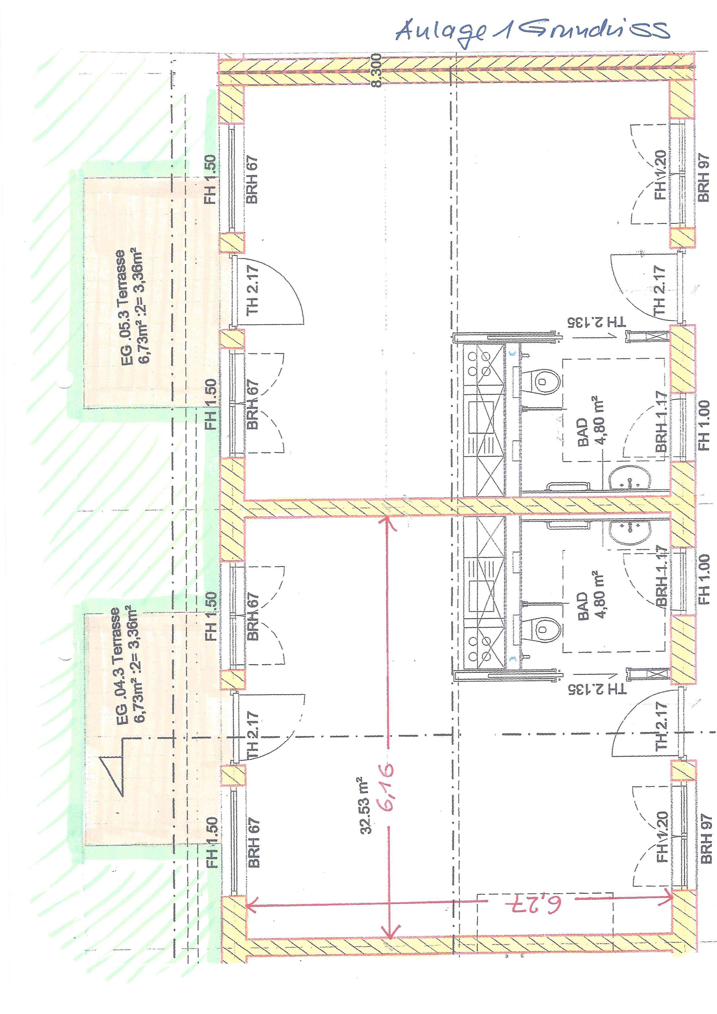 Grundriss Einraumwohnung